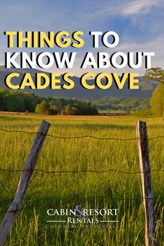 a fence with the words things to know about capes cove