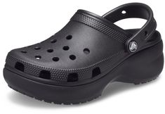 PRICES MAY VARY. What Size Should I Buy?: These Platform Women'S Crocs Offer A Roomy Fit And We Recommend Ordering A Size Up To The Next Largest Whole Size. They Also Feature Pivoting Heel Straps For A More Secure Fit Throughout The Day. Platform Shoes For Women: Reach New Heights With These Platform Crocs For Women. They Feature The Comfort And Style You Love About The Regular Classic Clogs, Plus A 1.6-Inch Platform Sole All The Way Around. Fun Platform Crocs: These Are The Crocs Women Need And Crocs Platform Clog, Crocs Platform, Platform Crocs, Classic Icon, Black Crocs, Crocs Fashion, Clogs Style, Sneaker Sale, Crocs Classic Clogs