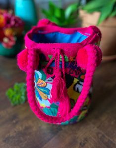 Colombian Handmade Wayuu Bag. Colorful Mochila. Artisanal - Etsy Handmade Multicolor Folk Bags, Bohemian Handmade Pink Bag, Handmade Pink Festival Bags, Traditional Handmade Pink Bags, Green Beaded Bracelets, Wayuu Bag, Sling Bags, Embroidered Heart, One Bag