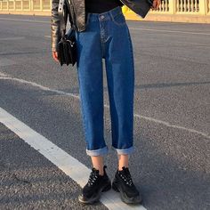 4 Color Elastic Waist High Mom Jeans Pants

Black/Beige(thin) jeans made from 100 % cotton

Blue and Sky blue(regular) jeans made from 86.2% cotton











Size

Waist

Relaxed 

Waist 

Hips

Length

Thigh





CM

CM

CM

CM

CM





25

62

54

92

88

52





26

66

56

94

89

53





27

70

58

96

90

54





28

74

60

98

91

55





29

77

62

100

92

56





30

80

64

102

93

57





31

83

66

104

94

58





32

86

68

106

95

59 Korean Fashion Black, Elastic Jeans, Bathing Suit Dress, Beige Jeans, Elastic Waist Jeans, Harajuku Outfits, Streetwear Jeans, Cheap Jeans, Jeans For Women