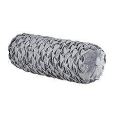 an image of a roll of gray fabric