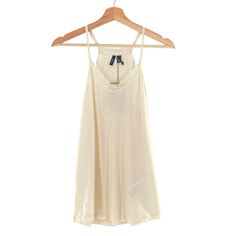 Vero Moda Swing Tank Top Cream Lace Trim V-Neck. Pal300 V-neck Tank Top With Lace Trim For Daywear, Summer Lace Top Camisole For Loungewear, V-neck Lace Tank Top For Summer, Lace V-neck Tank Top For Summer, Summer Lace Top V-neck Camisole, Beach V-neck Cotton Camisole, Casual V-neck Lace Tank Top, Cotton V-neck Camisole For The Beach, V-neck Camisole With Lace Trim For Summer