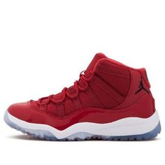 Kids Air Jordan 11 Retro BP Gym Red Basketball Shoes/Sneakers Red Basketball Shoes, Nike Air Jordan 11, Air Jordan 11 Retro, Jordan 11 Retro, Air Jordan 11, Jordan 11, Stylish Sneakers, Nike Air Jordan, Basketball Shoes