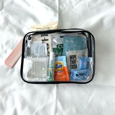 Just The Essentials Travel Kit / Wedding Kit. Includes Bagsmart Brand Tsa Approved Travel Pouch. Includes: 1 Zippered Travel Bag 2 Care Touch Lens And Screen Cleaner Wipes 1 Wipe That Tush Wipe 1 Busy Co. Deodorant Wipe 2 Neutrogena Makeup Remover Wipes 1 Crest Scope Breath Spray 1 Curad First Aid Kit 1 Pack Q-Tips 4 Dental Flossers 1 Tide To Go Wipe 1 Pack Of Aloh Sanitizing Hand Wipes. Travel Goodie Bags For Adults, Travel Kit For Women, Survival Skills Emergency Preparedness, Breath Spray, Neutrogena Makeup Remover, What's In My Purse, Screen Cleaner, Wedding Kit, Neutrogena Makeup