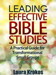 the cover of leading effective bible studies, with blurry lights in the back ground