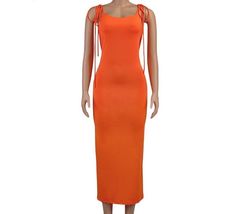 Majorca Dress Available in Orange and Green Casual Long Midi Dress For Evening, Casual Long Midi Dress For Party, Long Dresses For Night Out In Spring, Long Spring Dresses For Night Out, Long Dresses For Spring Night Out, Fitted Green Maxi Sundress, Green Stretch Long Dress, Casual Orange Maxi Dress For Night Out, Spring Long Bodycon Dress