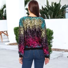 Add a touch of glamour to your wardrobe with our Sequin Long Sleeve Sparkly Pullover Sweatshirt. This essential piece features a fun sequin design that effortlessly elevates any outfit, making it perfect for the holiday season and beyond. Glitter Long Sleeve Winter Tops, Glitter Long Sleeve Tops For Winter, Long Sleeve Glitter Top For Winter, Long Sleeve Glitter Tops For Winter, Winter Glitter Long Sleeve Tops, Glamorous Long Sleeve Winter Top, Winter Long Sleeve Sequin Top, Glamorous Winter Sequin Tops, Sequin Crew Neck Sweater