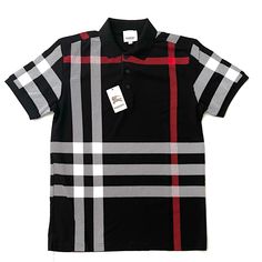 Brand New With Tags Designer Black Cotton Polo Shirt, Designer Black Cotton Shirt, Black Polo Shirt With Graphic Print For Summer, Designer Black Summer Shirt, Designer Fitted Black Polo Shirt, Designer Black Summer Tops, Shirt Color, Polo Shirt, Mens Shirts