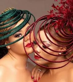 Facinator Ideas, Hatinators Fascinators, Fascinator Hats Outfit, How To Make Fascinators, Fascinator Hats Wedding, Green Fascinator, Red Fascinator