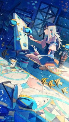 Anime Scenery, Anime Wallpaper, Art Inspo, Cool Art, Concept Art, Anime Art, Art Inspiration, Digital Art, Character Design