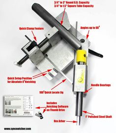 the parts of a machine that are labeled in red and white text on a white background