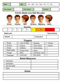 "Track your migraines with migraine tracker log sheet. The layout is easy to use and the format is perfect for keeping track of your migraines. Print as many record entries as you like. These records can be useful to determine trends in triggers, duration and if there is a connection with the weather. The information can then be provided to a doctor if it is necessary for their further analysis. The tracker provides space to log: - Date - Time started - Time ended - Duration - Location - Severit Headache Drawing, Migraine Diary, Headache Tracker, Symptom Tracker Printable, Migraine Tracker, Headache Diary, Symptom Journal, Bullet Journal Inserts