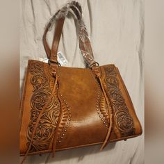 Large, Brown, Western, Concealed To Carry Target Purse, Grey Shoulder Bag, Western Purses, Denim Handbags, Mk Handbags, Convertible Bags, Steve Madden Bags, American Leather, Evening Purse