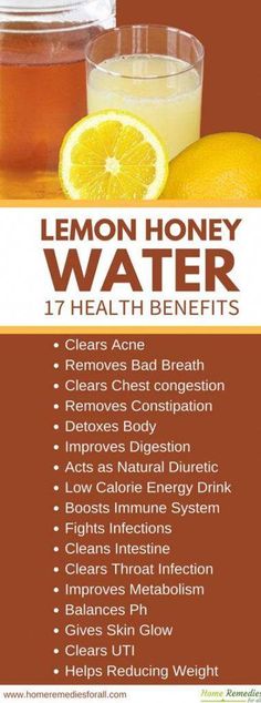 lemon honey water for health benefits is shown in this advertment, which shows the ingredients