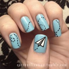 fun nails School Nail Art, Unghie Nail Art, Back To School Nails, Nail Art Glitter, Colorful Nail Art, Colorful Nails, Easy Nails, Blue Nail Polish, School Nails