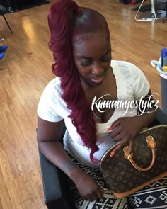 377 Likes, 18 Comments - QueenPin (708)368-9202 (@kammayestylez) on Instagram: “#Kammayestylez” Styles For Ponytails, Dirty 30, Hair Crush, Hair Life