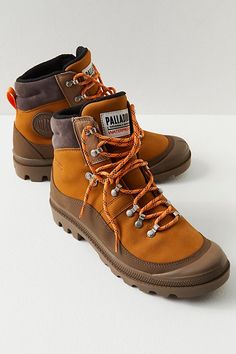 Palladium Pallabrousse Hiker Waterproof Boots Fall Hiking Boots With Lug Sole For Outdoor Activities, Lace-up Hiking Boots For Outdoor Work In Fall, Fall Outdoor Hiking Boots With Lug Sole, Winter Hiking Boots With Lug Sole For Outdoor Work, High-top Lace-up Boots With Vibram Sole For Outdoor Activities, High-top Lace-up Boots With Vibram Sole For Outdoor, High-top Lace-up Boots For Outdoor Activities, Lace-up Waterproof Boots With Lug Sole For Adventure, Lace-up Hiking Boots With Lug Sole