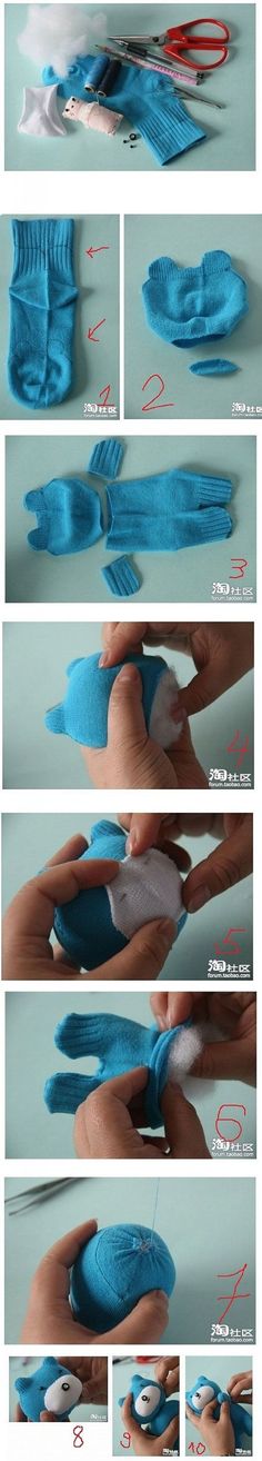 the instructions for how to use blue gloves