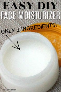 You are going to love this DIY face moisturizer. With only 2 ingredients anyone can make this DIY face cream. This cream is great for oily skin and for dry skin. I promise you are going to love this easy and frugal DIY anti-aging moisturizer. It is the best homemade face moisturizer. Try this DIY face cream made with coconut oil and young living essential oils. This DIY night cream works for sensitive skin too! #onecrazymom #DIYfacecream Diy Natural Moisturizer Face, Moisturizer Face Mask Diy, Diy Face Moisturizer Anti Aging, Diy Moisturizer Face, Homemade Moisturizer For Face, Natural Face Cream Recipe, Diy Anti Aging Moisturizer, Natural Moisturizer For Face, Homemade Facial Moisturizer