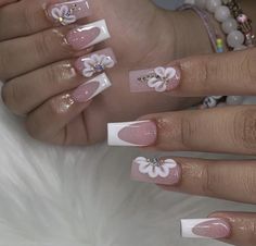 Nail Ideas With Flowers, Nails Tropical, Short Nail Ideas, Mickey Nails, Aqua Nails, Almond Acrylic, Tropical Nails, Short Square Nails, Colored Acrylic Nails