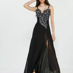 Glamorous Chiffon Gala Gown, Glamorous Chiffon Gown For Gala, Party Chiffon Embellished Maxi Dress, Fitted Georgette Maxi Dress For Gala, Glamorous Embellished Chiffon Evening Dress, Sequin Chiffon Evening Dress For Gala, Fitted Georgette Gala Dress, Fitted Georgette Dress For Gala, Fitted Embellished Chiffon Maxi Dress