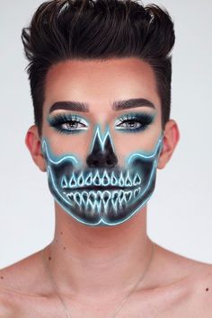 Skeleton Makeup Tutorial, Extreme Make-up, Skeleton Makeup, Neon Makeup