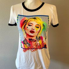 Brand New Tee. Harley Quinn, Hot Topic Xs. Paired With Cute Lularoe Leggings ** (Leggings Sold Separately But Can Be Purchased/ Included) Pop Culture Red Summer Tops, Red Pop Culture Summer Tops, Secret World Of Arrietty, Tina Belcher, Goth Fairy, Anime Tees, Black Graphic Tees, Lularoe Leggings, Pink Tshirt