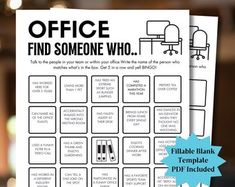 the office find someone who printable game