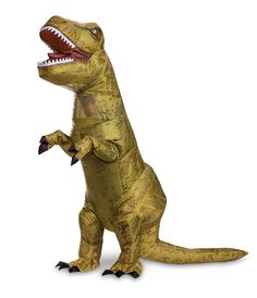 an adult inflatable t - rex costume