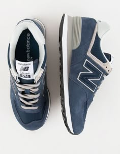 New Balance 574 Shoes, Navy New Balance, Shoe List, New Balance 574 Womens, New Balance Shoe, Mom Fits, Sneakers Outfit Casual, Trail Design, New Balance Style