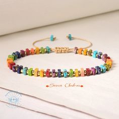 Seven Chakra Dainty Bracelet healing Crystal Yoga Bracelet Tiny Beads Natural Stone Bracelet Minimalist Crystal Bracelet Gift for Mom - Etsy Turkey Adjustable Colorful Spiritual Bracelets, Bohemian Rainbow Beaded Bracelets With Sliding Knot, Colorful Adjustable Crystal Bracelet As Gift, Adjustable Multicolor Natural Stone Friendship Bracelets, Colorful Adjustable Spiritual Beaded Bracelets, Colorful Adjustable Crystal Bracelet Gift, Colorful Adjustable Crystal Bracelet For Gift, Adjustable Multicolor Crystal Bracelet For Friendship, Bohemian Rainbow Beaded Bracelets For Jewelry Making