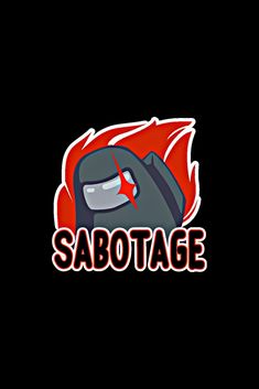 the logo for sabotage, an appliance that uses fire and ice