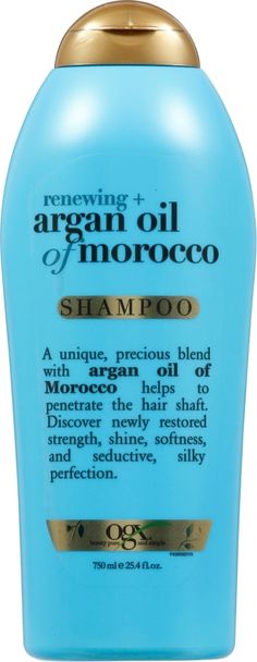 Repair & strengthen dry, damaged hair with OGX Renewing + Argan Oil of Morocco Shampoo. Argan Oil of Morocco shampoo from the #1 Hair Repair Brand*. Our new & improved formula protects hair from excessive loss of lipids & proteins which creates frizz & breakage. Now with LipiPro Shield (TM) Technology, the shampoo provides 2x more protein & lipid protection** for healthy hair. This shampoo with a citrus-fresh, floral-green, & woody scent repairs dry, damaged strands with a powerful blend that he Ogx Conditioner, Argan Oil Of Morocco Shampoo, Argan Oil Of Morocco, Woody Scent, More Protein, For Healthy Hair, Argan Oil Hair, Dry Damaged Hair, Hair Strengthening