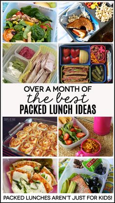 over a month of the best packed lunch ideas