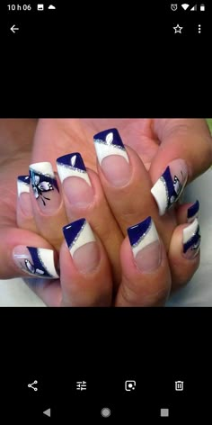 French Manicure With A Twist, Cowboy Nails, Butterfly Nail Designs, Nail Tip Designs, French Manicure Designs, French Nail Designs, Pretty Nail Art