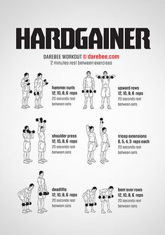 a poster with instructions on how to use the barbell exercise for back and shoulders