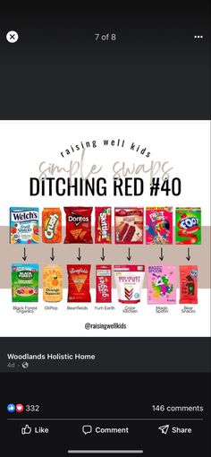 an image of the website for food and drink company, ditching red 4800