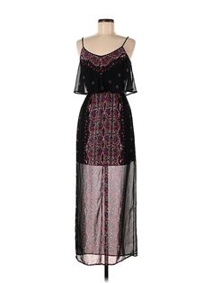 Express Cocktail Dress Size: X-Small Black Dresses - used. 100% POLYESTER, Maxi, Square, Paisley, Long, Sleeveless | Express Cocktail Dress: Black Paisley Dresses - Size X-Small Black Paisley Print Dress For Spring, Black V-neck Dress With Paisley Print, Sleeveless Paisley Print Maxi Dress For Party, Chic Sleeveless Paisley Print Maxi Dress, Chic Sleeveless Maxi Dress With Paisley Print, Black Paisley Print Maxi Dress, Sleeveless Patterned Paisley Print Maxi Dress, Sleeveless Patterned Maxi Dress With Paisley Print, Paisley Dresses