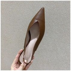 Brown Summer Office Flats, Brown Pointed Toe Sandals For Fall, Trendy Brown Pointed Toe Sandals, Brown Pointed Toe Flats For Summer, Summer Office Brown Slingback Pumps, Casual Brown Slingback Pumps With Pointed Toe, Casual Brown Pointed Toe Slingback Pumps, Mules Women, Brand Sandals