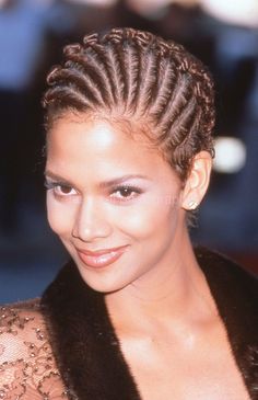 Intricate Cornrows, Halle Berry Hairstyles, Glossy Lips Makeup, Honey Hair, Beautiful Natural Hair, Protective Hairstyles Braids, Hair Collection, Artistic Hair, Short Natural Hair Styles