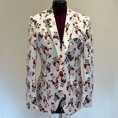 Men’s Suslo Christmas Suit Jacket, Size Small/38. Never Worn, Only Tried On Once. Like New Condition. Christmas Jacket, Christmas Suit, Coats Men, Christmas Men, Mens Coats, Mens Jackets, Suit Jacket, Color White, Jackets & Coats