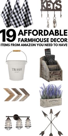 the top ten farmhouse decor items