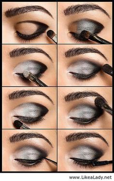 Teknik Makeup, Make Up Diy, Smokey Eye Tutorial, Smokey Eye Makeup Tutorial, Makeup Guide