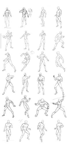 an image of various poses and gestures for the character in this video game, which appears to be drawn by hand