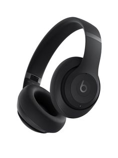 the beats on ear headphones are black