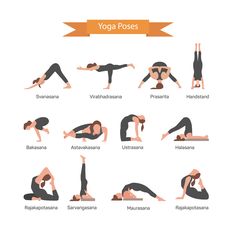 Yoga Poses For Weight Loss In A Month! Yoga Course Online, Body Stretching, Asana Yoga, Hot Yoga Poses, Beginner Workouts, Yoga Beginners, Yoga Program, Beginner Yoga, Vector People