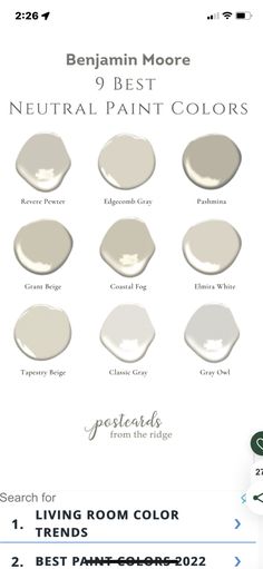 the best neutral paint colors for living room walls and floors info sheet from benjamin moore