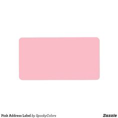 pink address label by spookcolors on white background with text that reads pick address labels by spookcolors