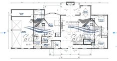 the floor plan for a house with two levels