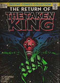 the return of the taken king comic book cover